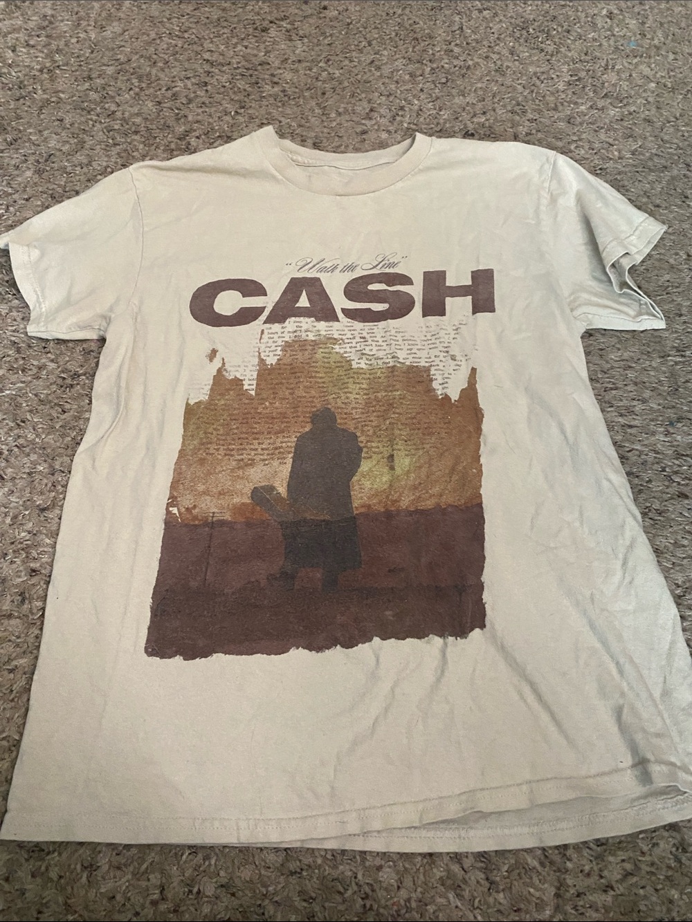 Cream CASH Graphic Short-Sleeve Tee